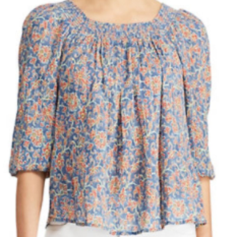 Chaps Crinkled Cotton Top